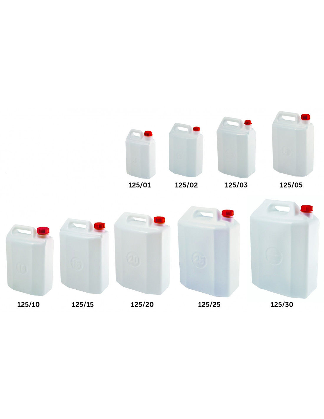 Tanica in PEHD 2 litri idonea per trasporto liquidi