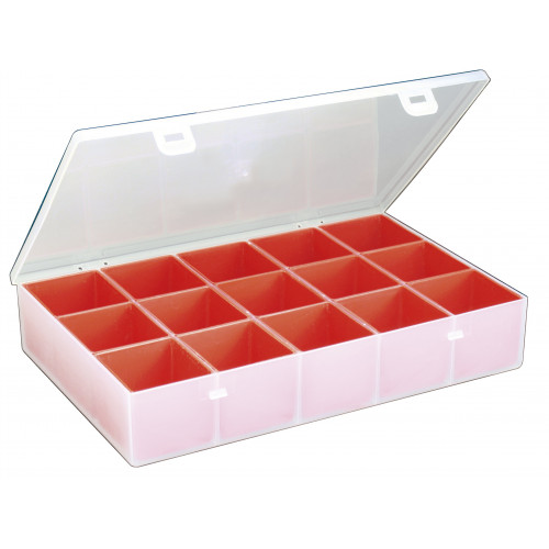 Scatola organizer portaminuterie con 15 vaschette estraibili - Modello Class 14