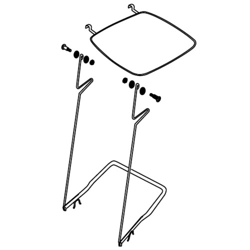 Kit completo Pedale + Anello + Aste per bidone carrellato 240 litri